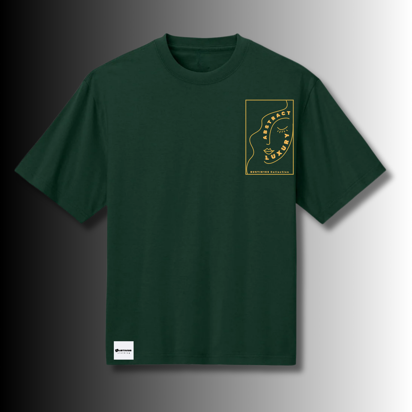 Forest Green Abstract Luxury Tee