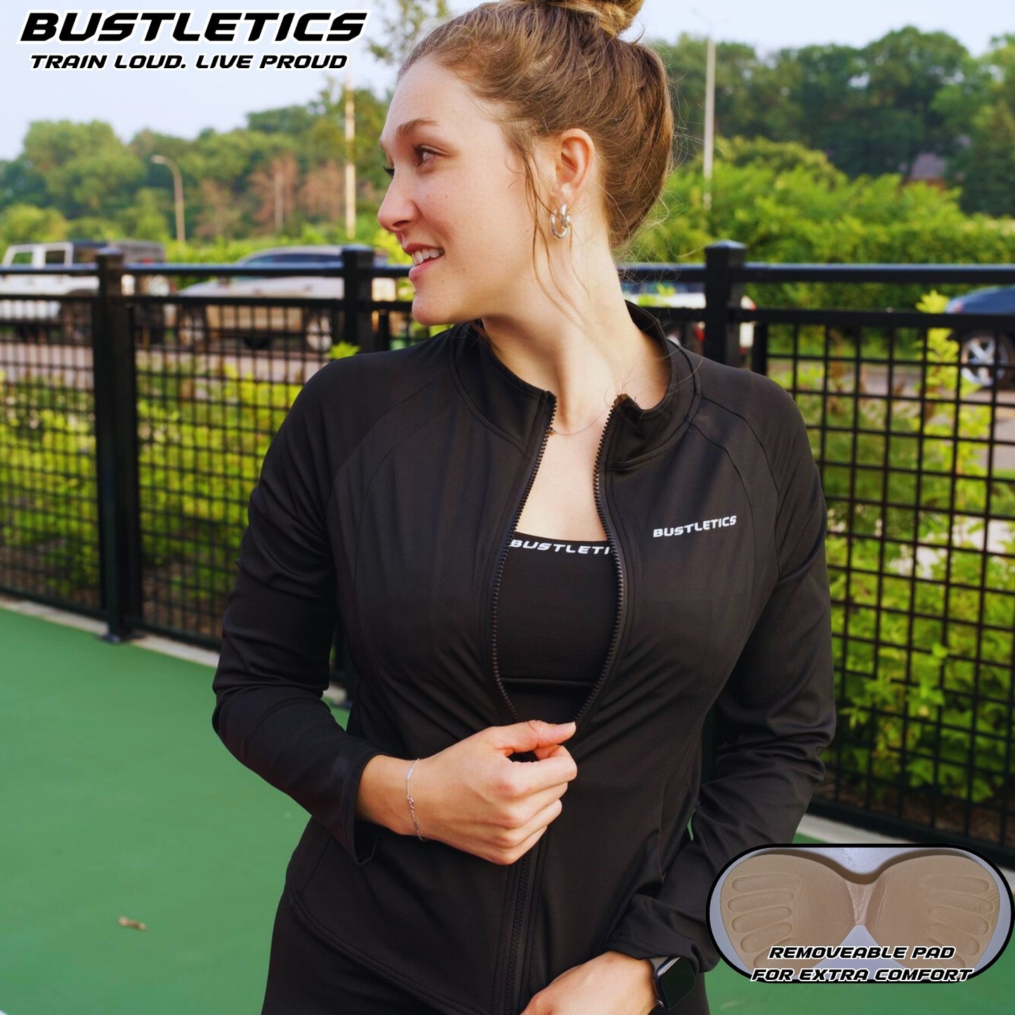 BUSTLETICS Active 3 Piece Style BLACK