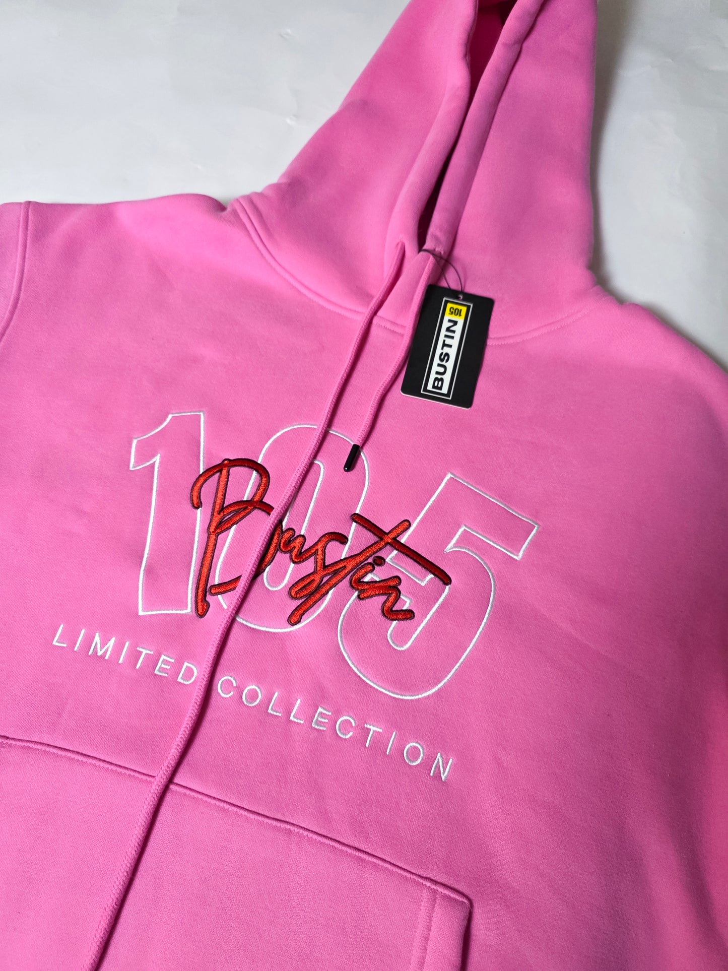 PINK EMB  BST HOODIE