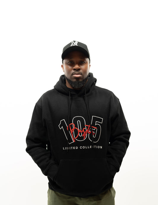 BLACK EMB  BST HOODIE UNISEX