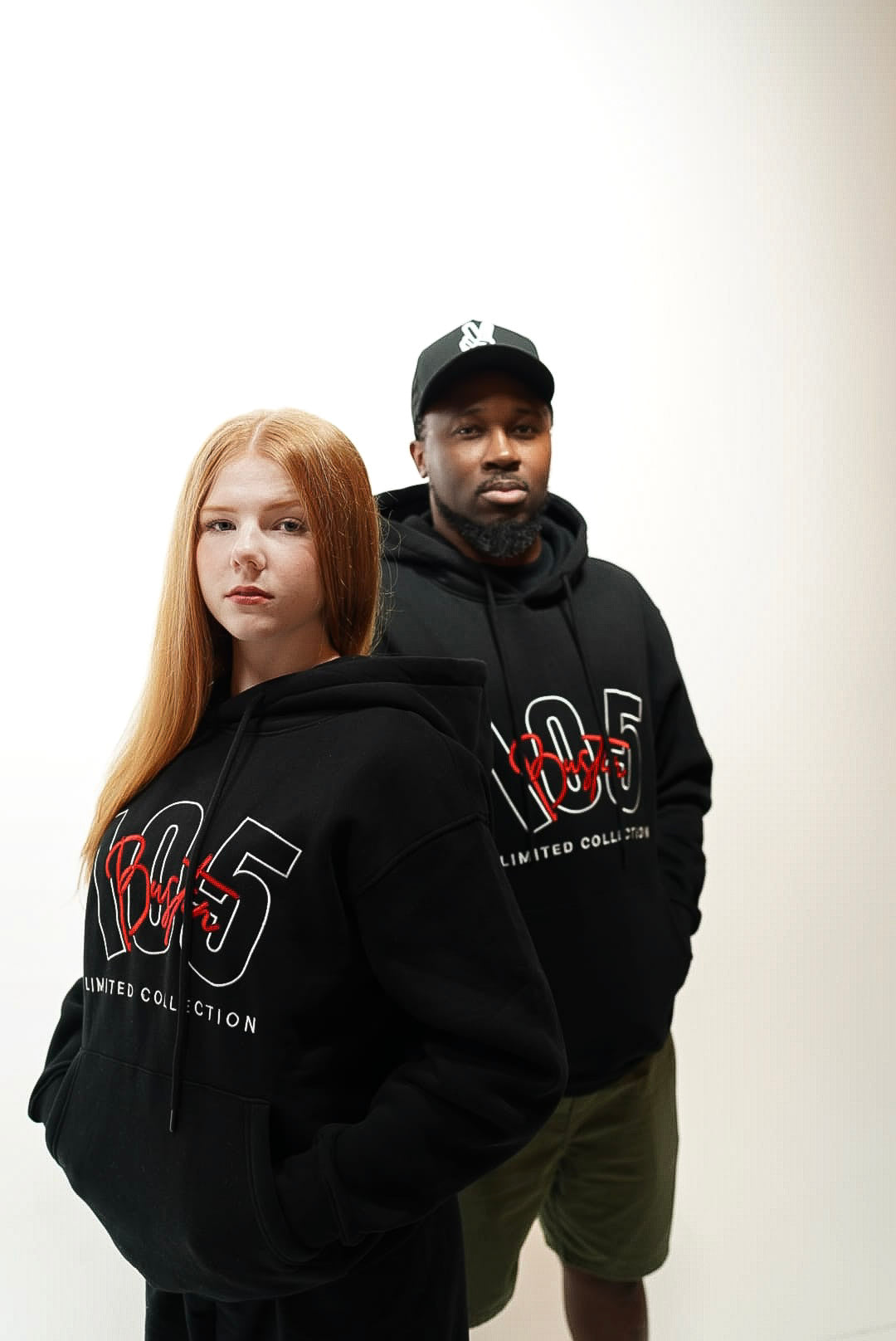 BLACK EMB  BST HOODIE