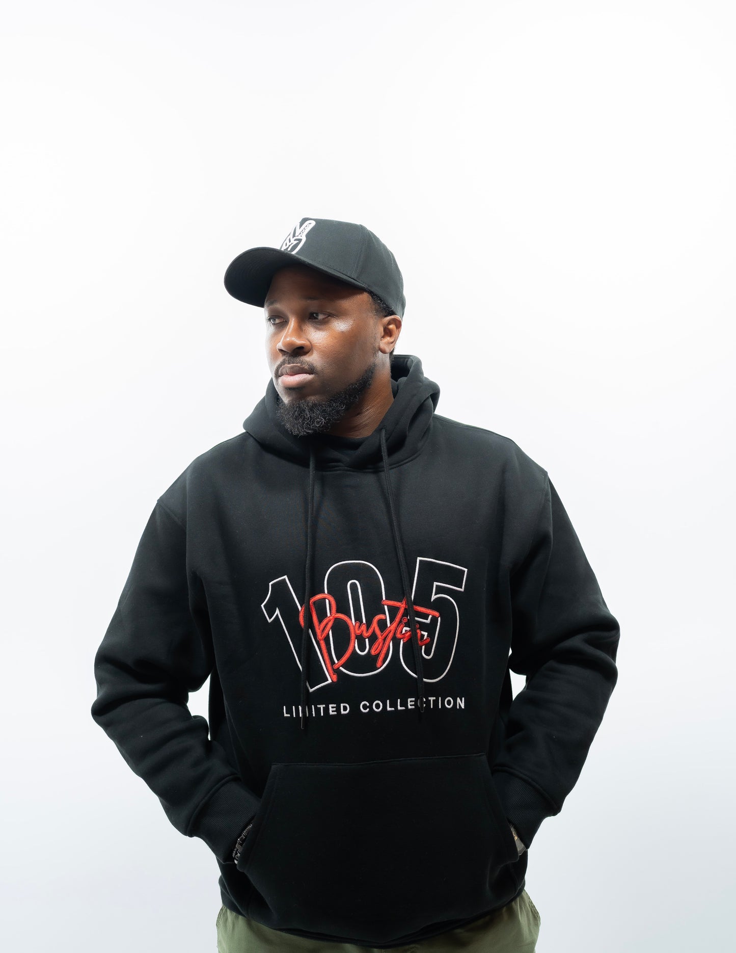 BLACK EMB  BST HOODIE UNISEX