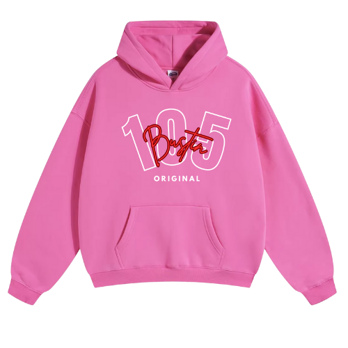 PINK EMB  BST HOODIE