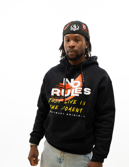 BLACK NO RULES BST HOODIE