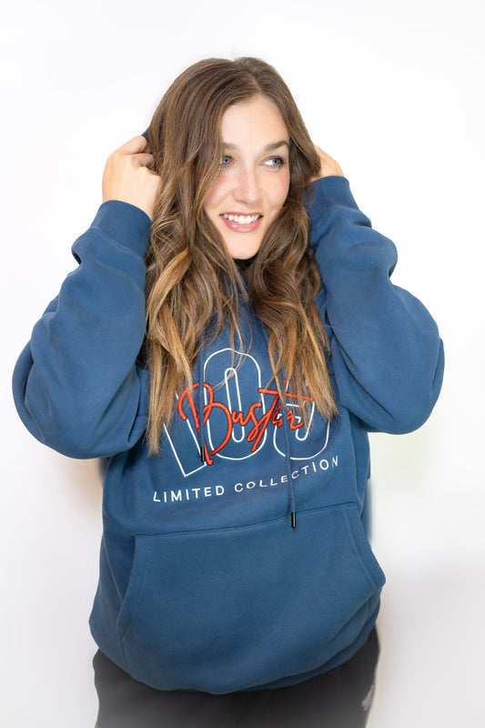 BLUE EMB  BST HOODIE UNISEX