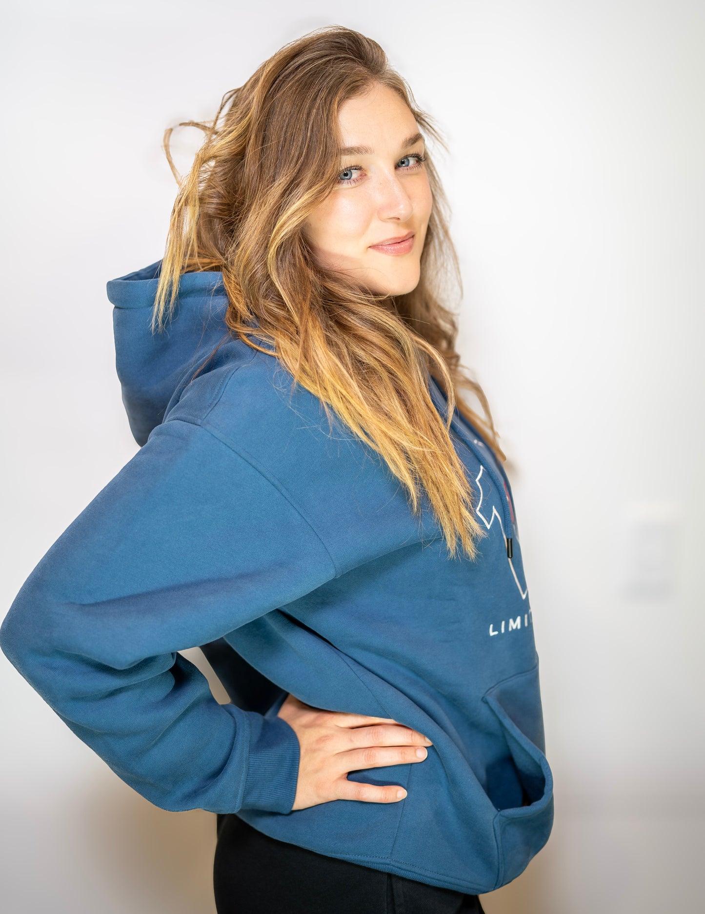 BLUE EMB  BST HOODIE UNISEX