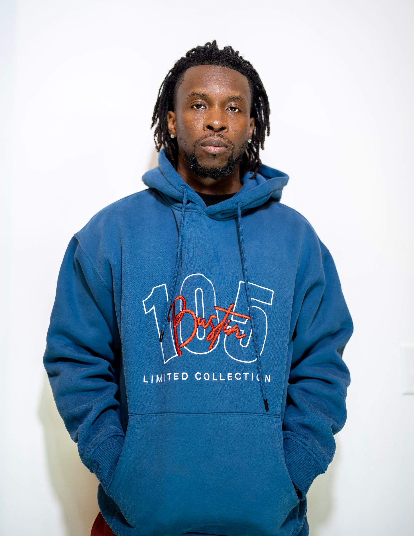 BLUE EMB  BST HOODIE