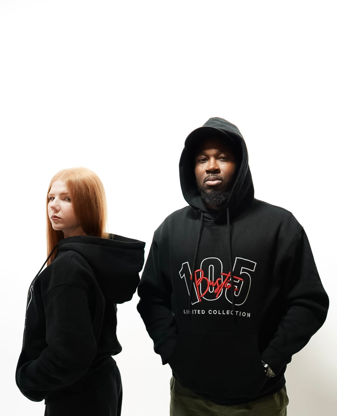 BLACK EMB  BST HOODIE UNISEX