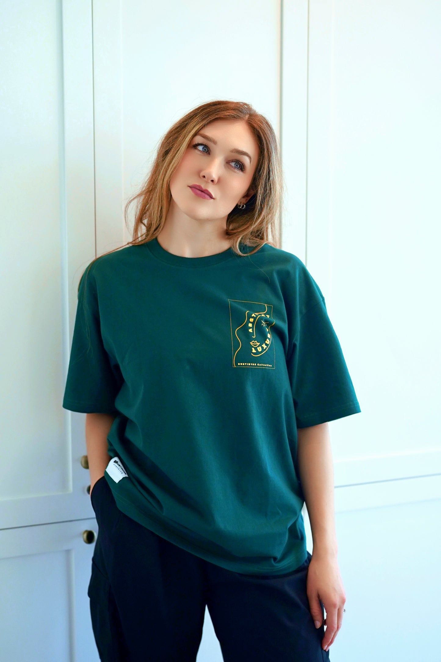 Forest Green Abstract Luxury Tee